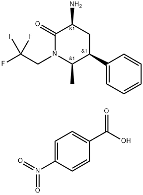 (3S,5S,6R)-6-metyyli-2-okso-5-fenyyli-1-(2,2,2-trifluorietyyli)piperidiini-3-amiini-4-nitrobentsoaatti