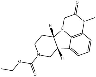 (6bR,10aS)-etyyli-3-metyyli-2-okso-2,3,6b,7,10,10a-heksahydro-1 H-pyrido[3',4':4,5]pyrrolo[1,2,3 -de]kinoksaliini-8(9H)-karboksylaatti