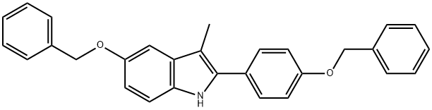 3-metyyli-5-(fenyylimetoksi)-2-[4-(fenyylimetoksi)fenyyli]-1 H-indoli