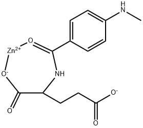 N-[4-(metyyliamino)bentsoyyli]-L-glutamiinihapon sinkkisuola